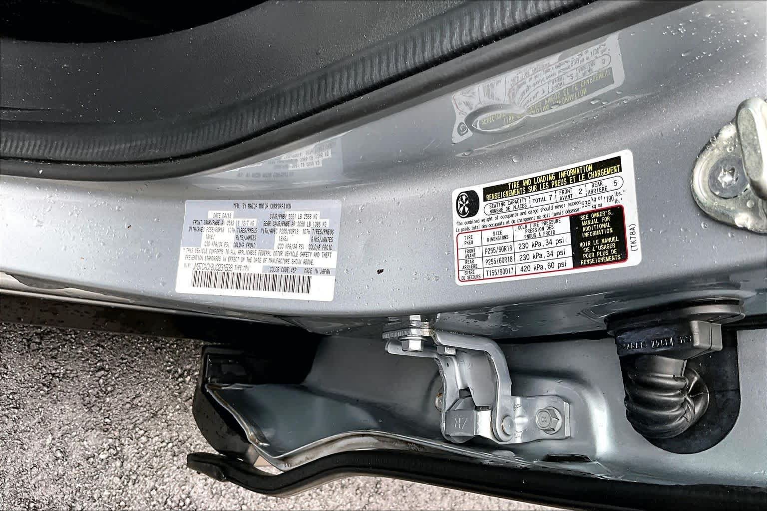 Used 2018 Sonic Silver Metallic Mazda Touring image 34