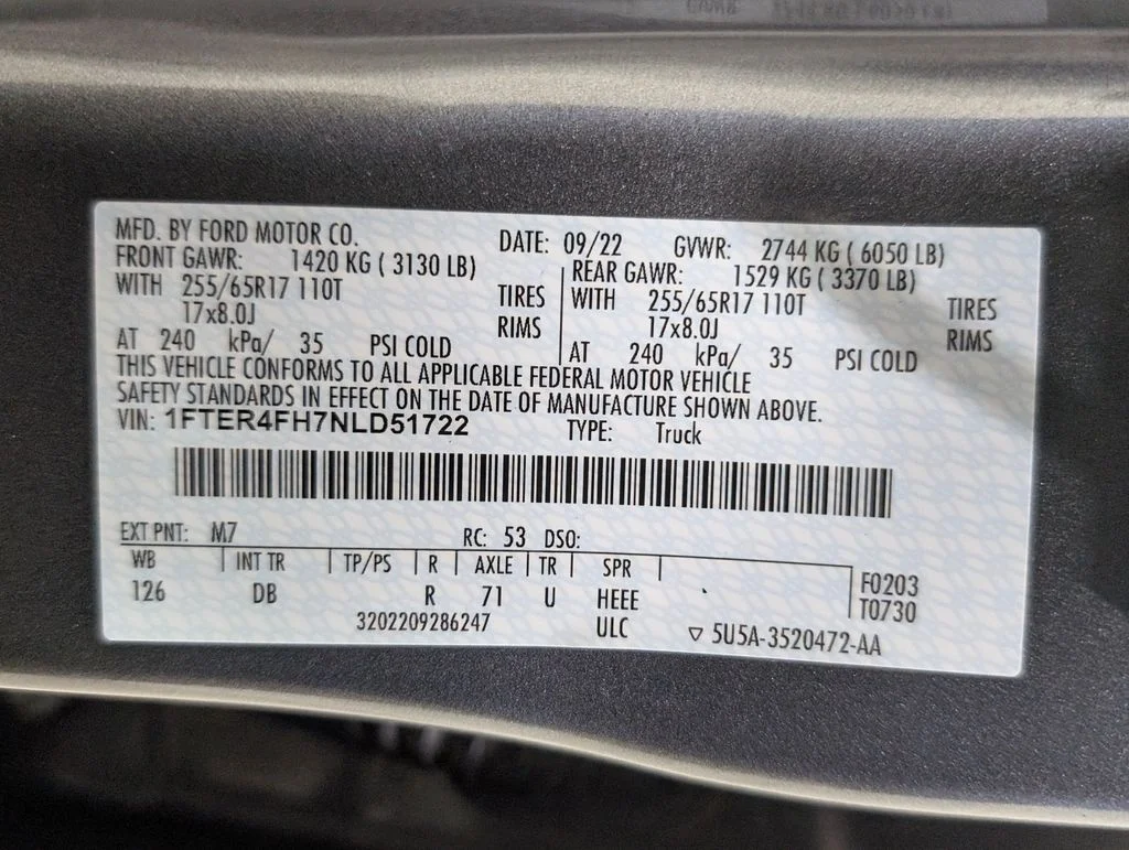 Certified Used 2022 Gray Metallic Ford Lariat image 25