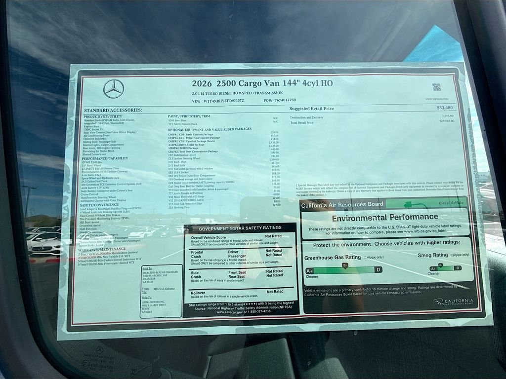New 2026 Steel Blue Mercedes-Benz Cargo 144 WB image 9