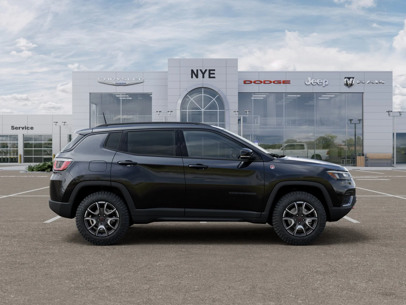 New 2026 Diamond Black Crystal Pearl-Coat Exterior Paint Jeep Trailhawk image 48