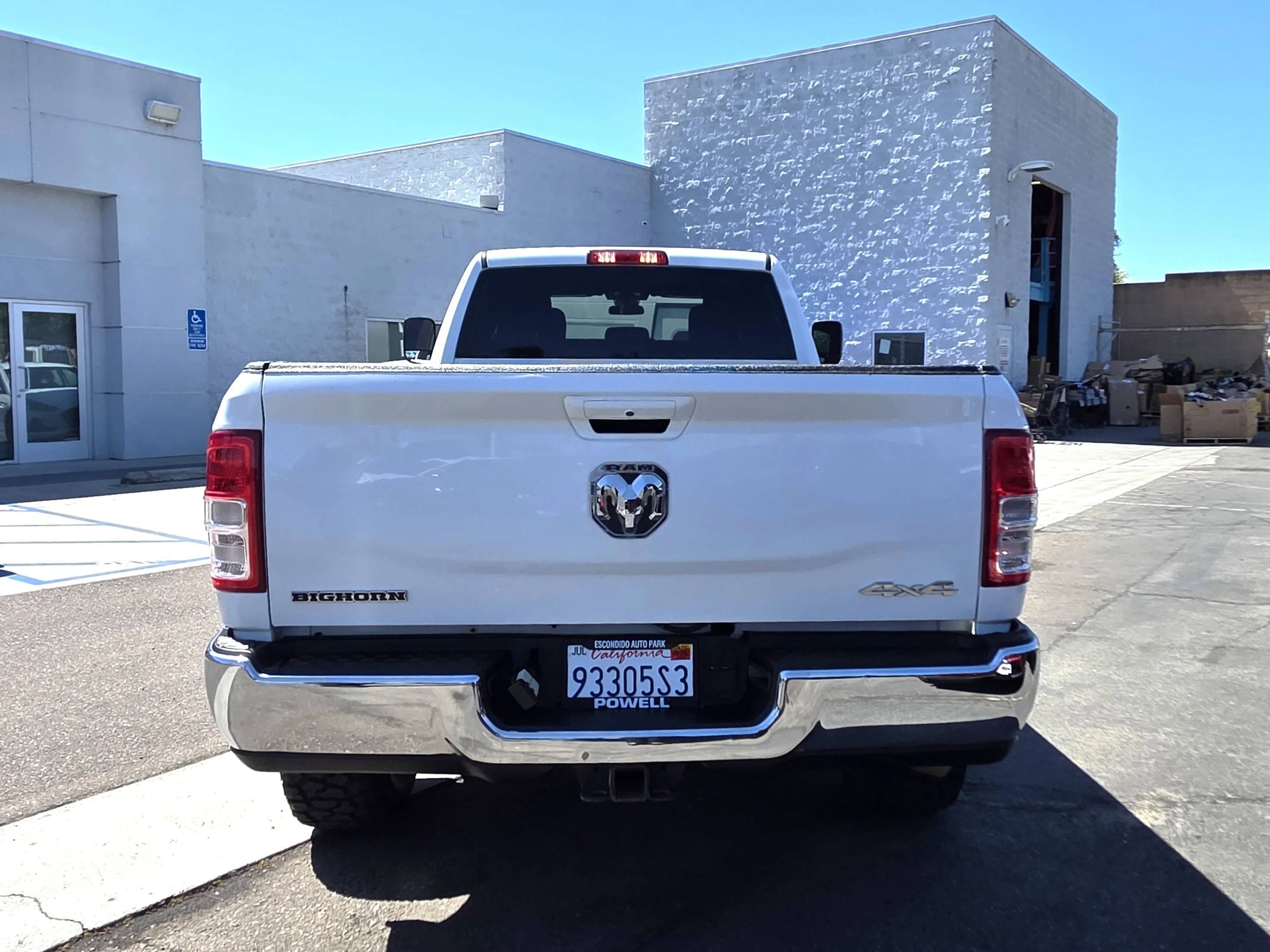 Used 2021 Bright White Clearcoat Ram Big Horn image 4