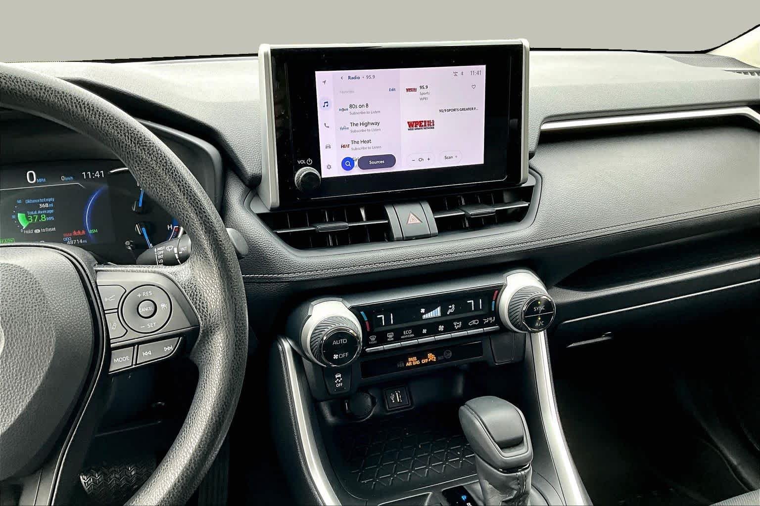 Used 2023 Midnight Black Metallic Toyota Hybrid XLE image 7