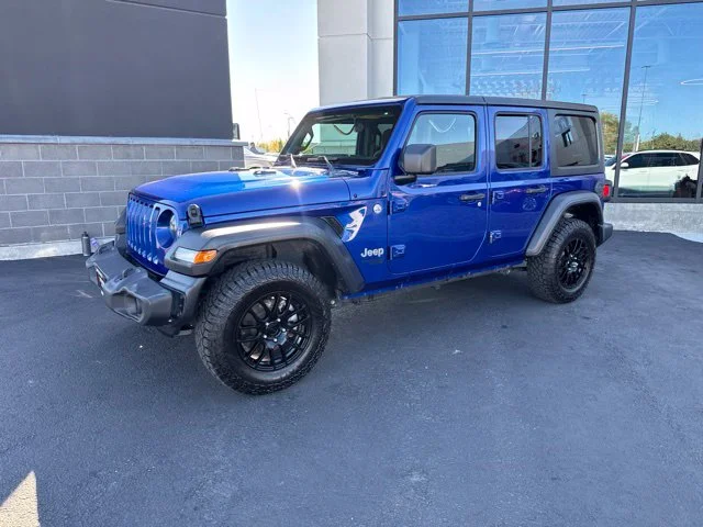 Used 2018 Blue Jeep Unlimited Sport image 3