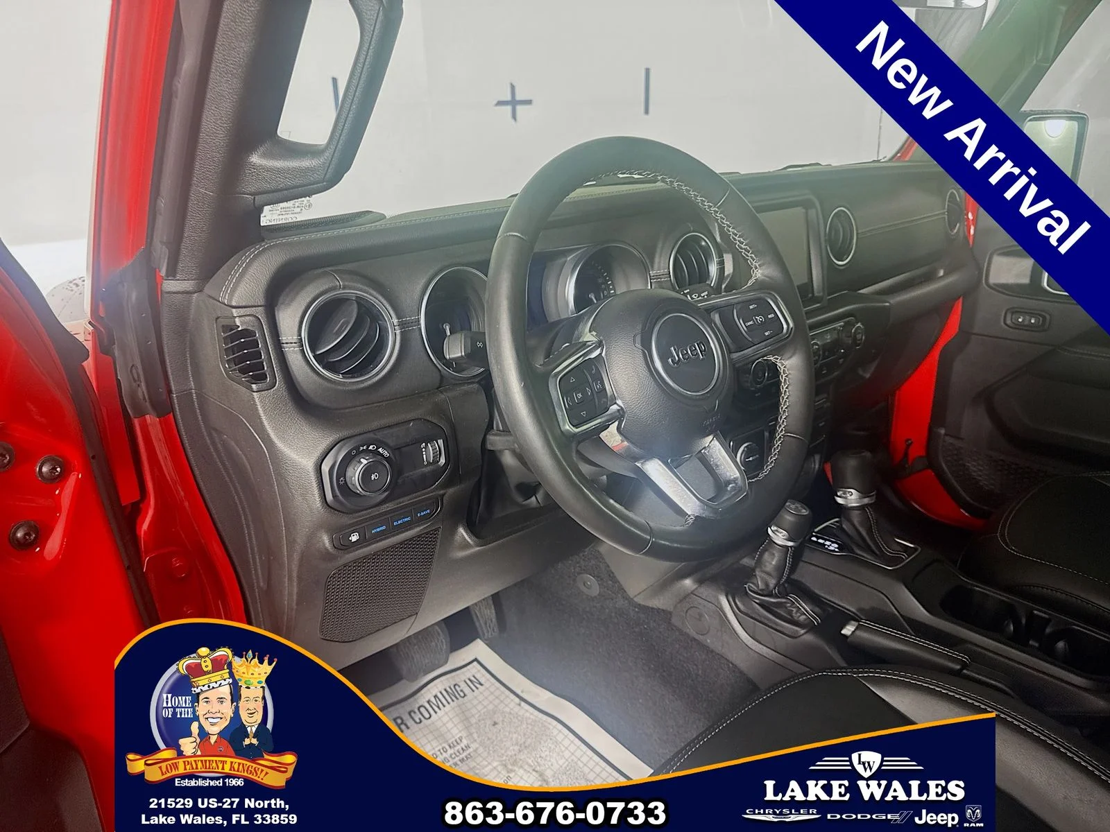 Used 2023 Red Jeep Sahara 4xe image 9