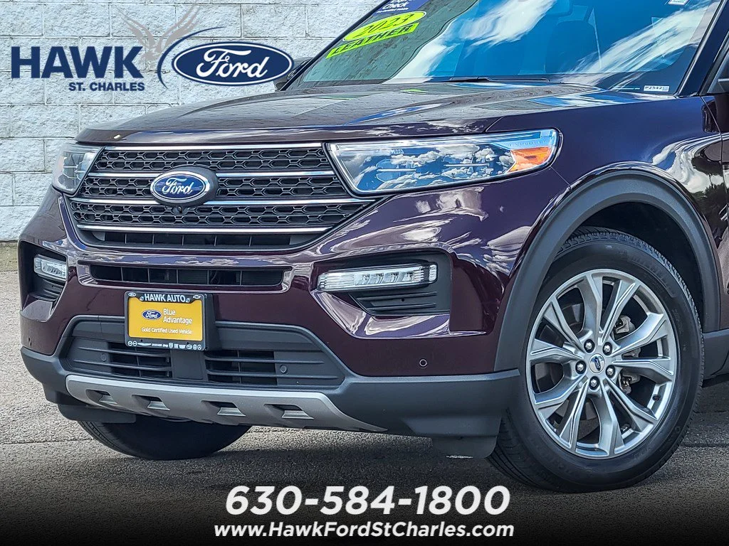 Certified Used 2023 Red Metallic Ford XLT image 1