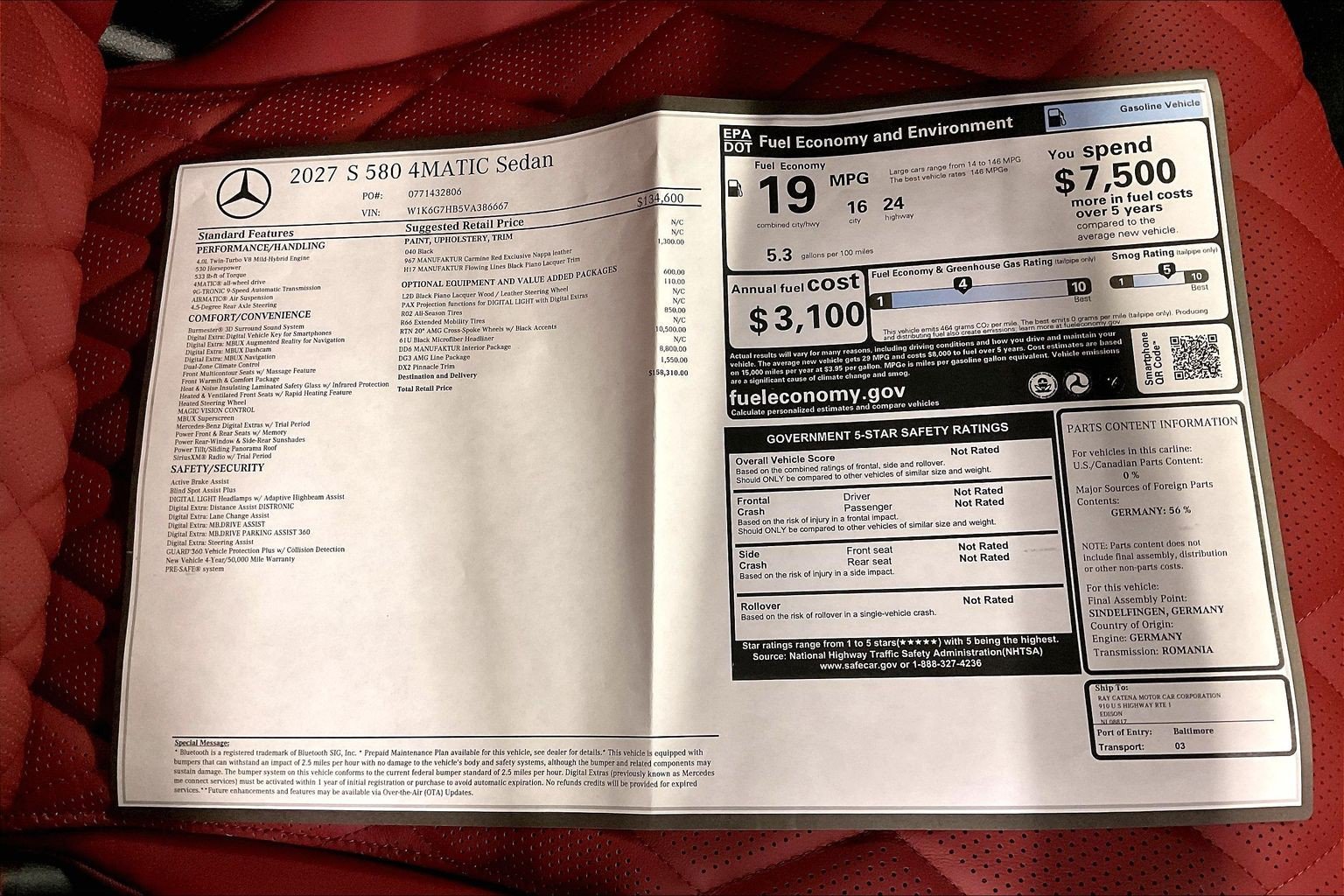 New 2027 Black Mercedes-Benz S 580 image 26