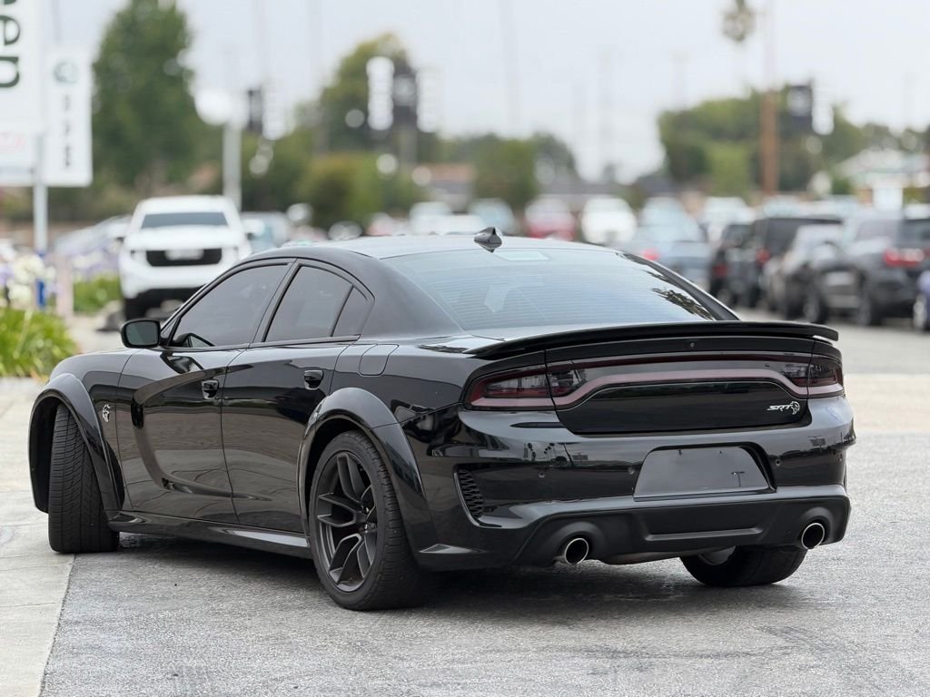 Used 2023 Pitch Black Clearcoat Dodge SRT Hellcat Widebody image 2