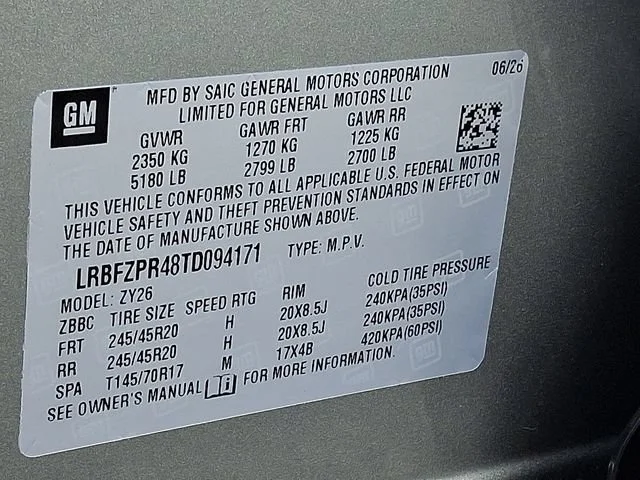 New 2026 Moonstone Gray Metallic Buick Sport Touring image 20