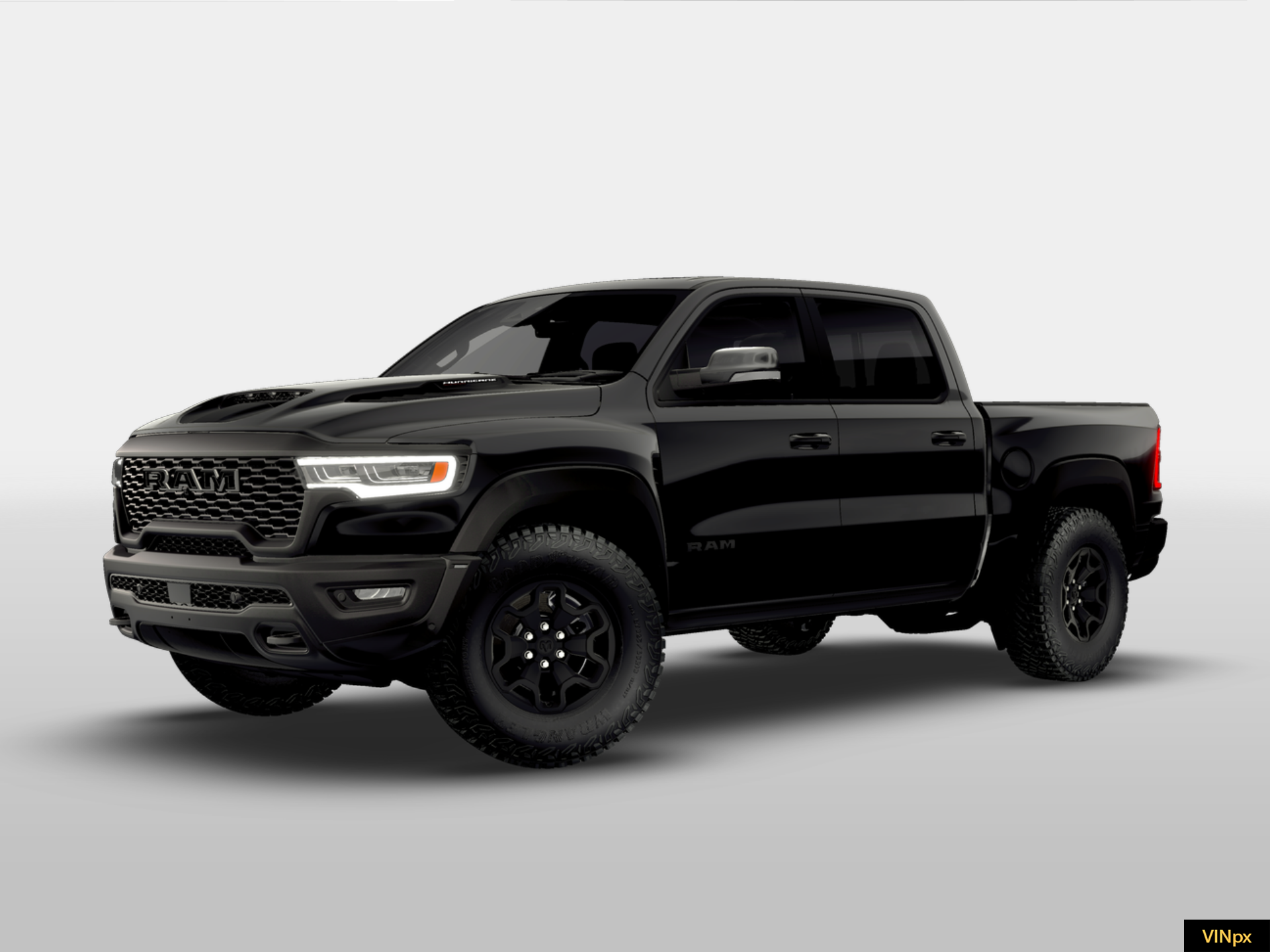 New 2026 Diamond Black Crystal Pearl-Coat Exterior Paint RAM RHO image 2