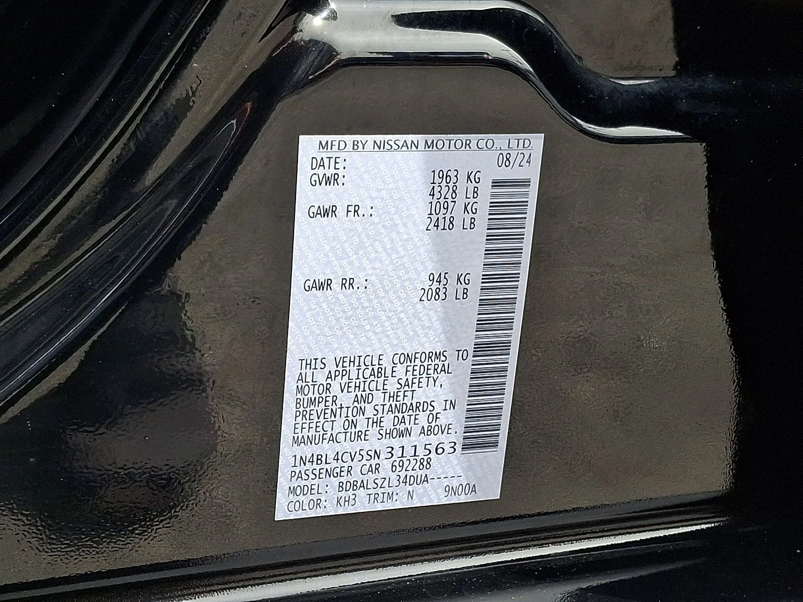 Used 2025 Black Nissan 2.5 SR image 26