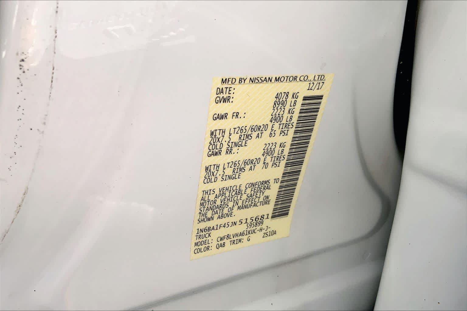 Used 2018 Pearl White Nissan SL image 37