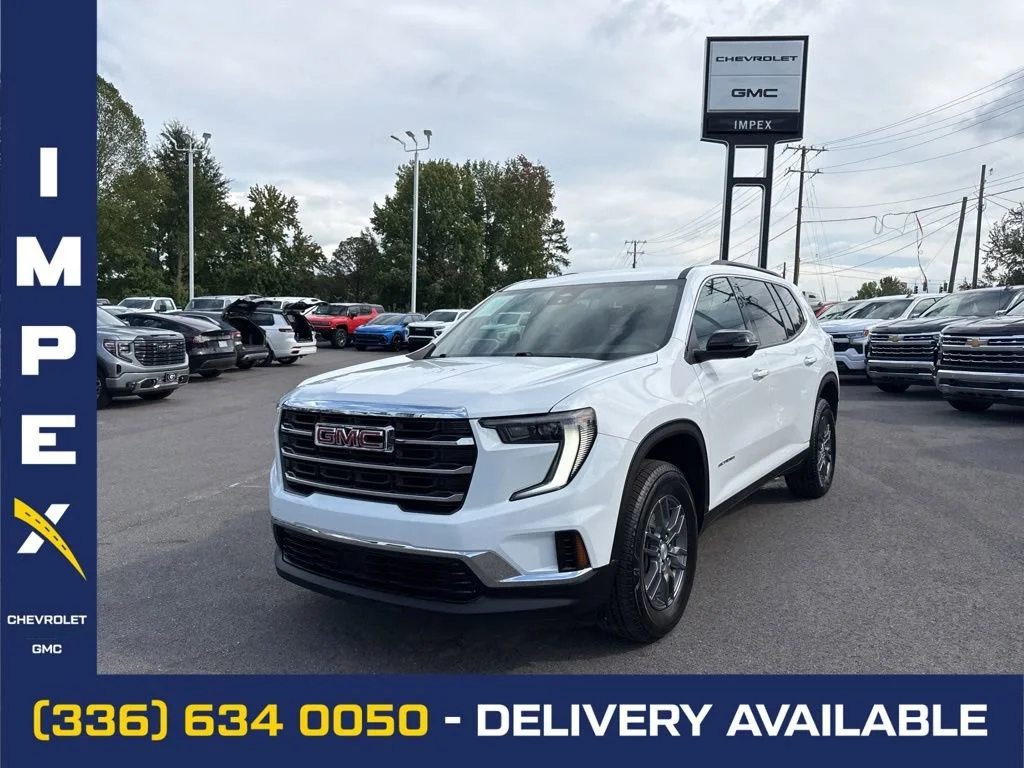 Summit White 2025 GMC Acadia Elevation FWD SUV / Crossover Front-Wheel Drive 8-Speed Automatic
