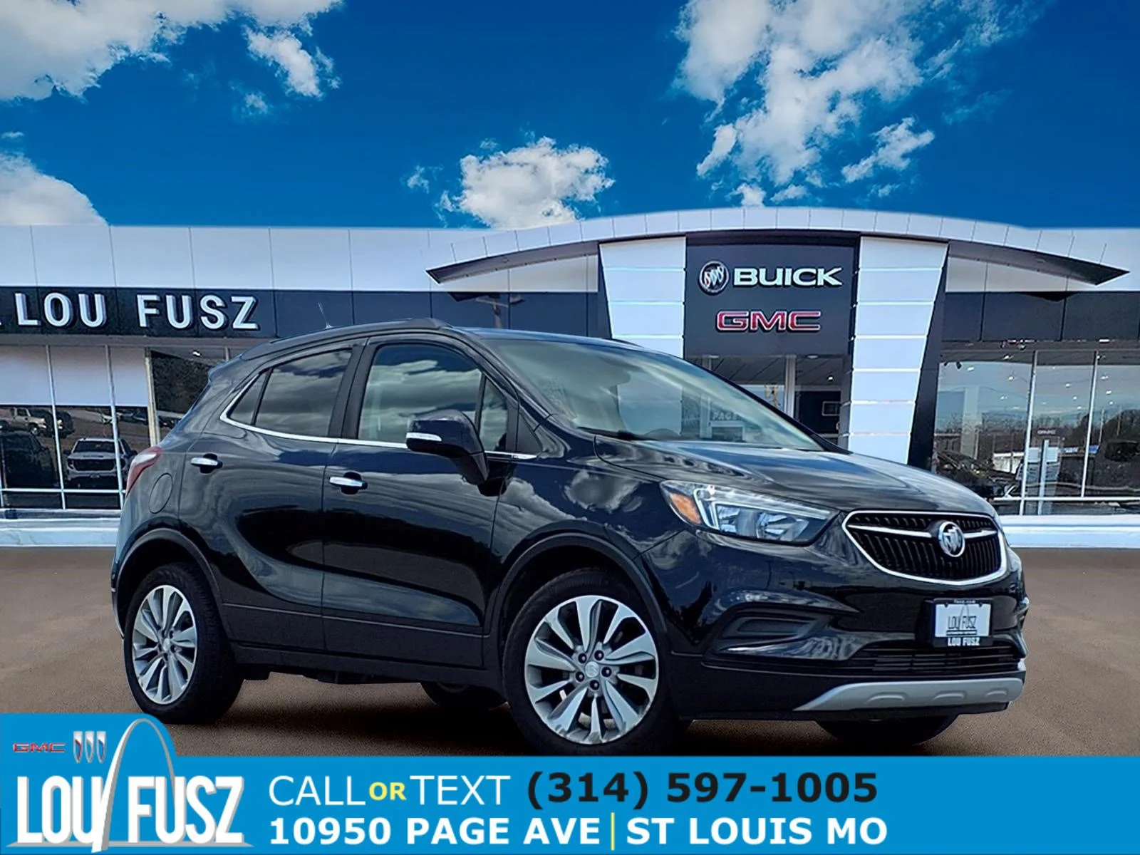 Used 2019 Ebony Twilight Metallic Buick Preferred image 1