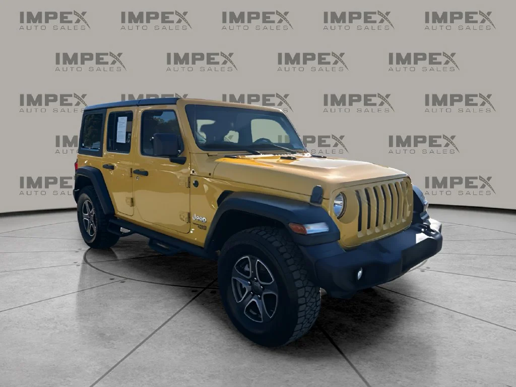 Used 2020 Yellow Jeep Unlimited Sport S image 7