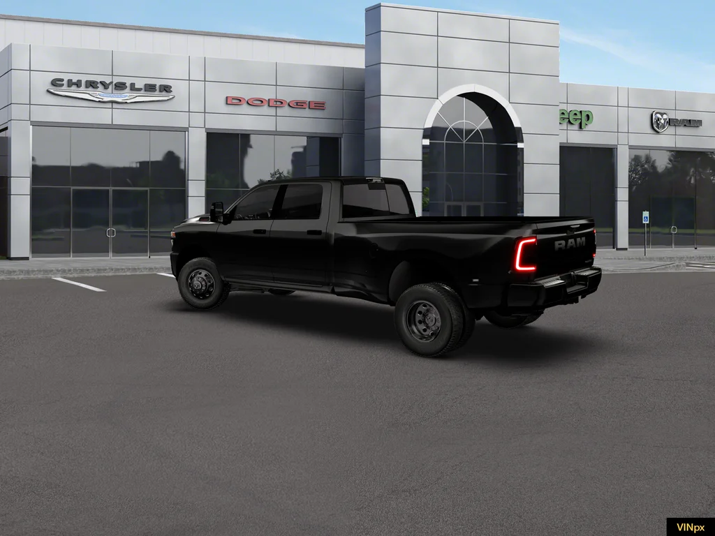 New 2026 Diamond Black Crystal Pearl-Coat Exterior Paint RAM Big Horn Night Edition image 3