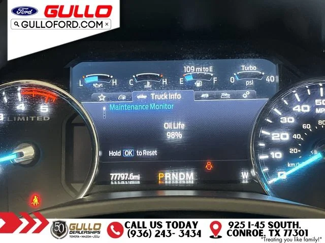 Certified Used 2022 White Metallic Ford Limited image 24