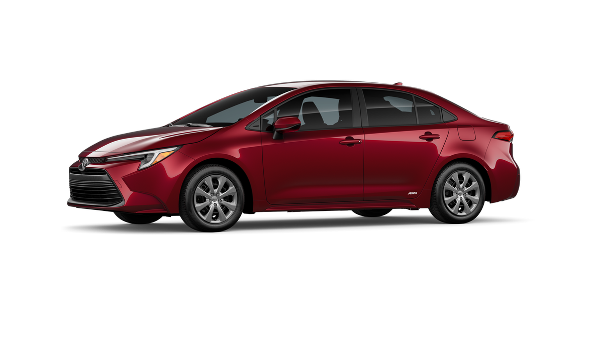 New 2026 Ruby Flare Pearl Toyota Hybrid LE image 3