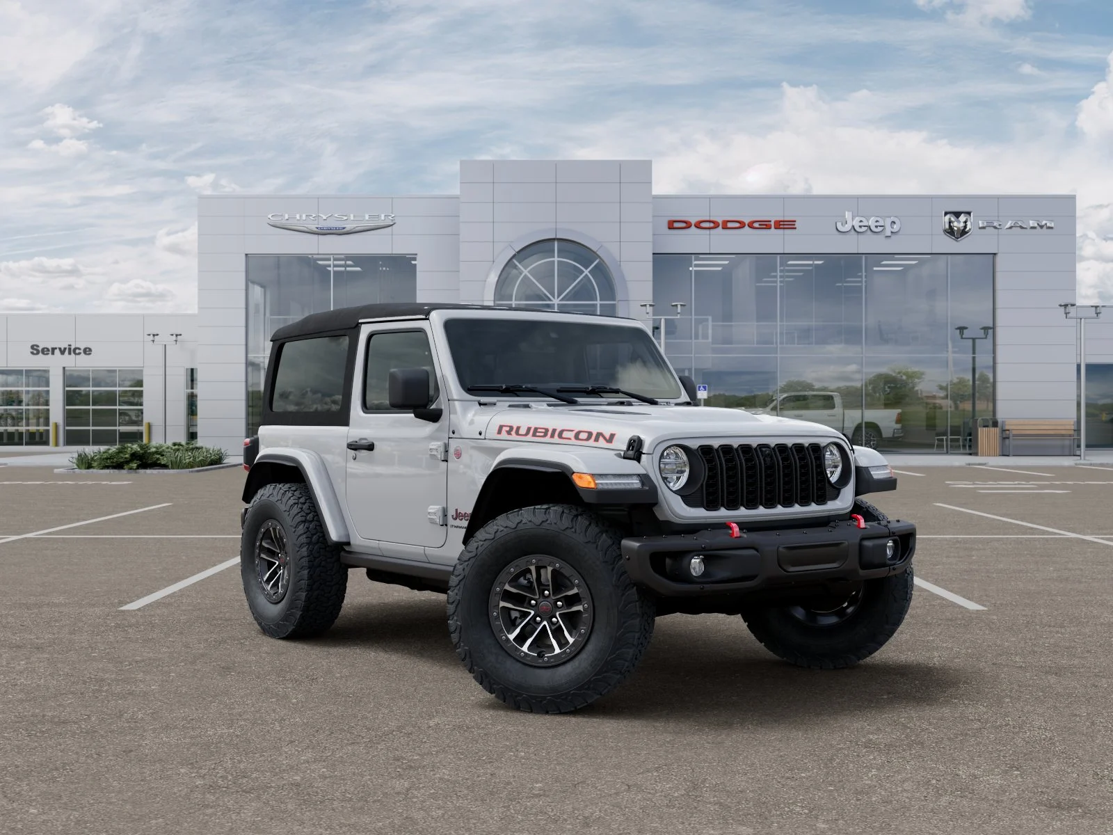 New 2025 Bright White Clearcoat Jeep Rubicon X image 41