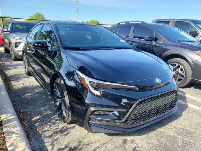 Used 2025 Black Toyota SE image 2
