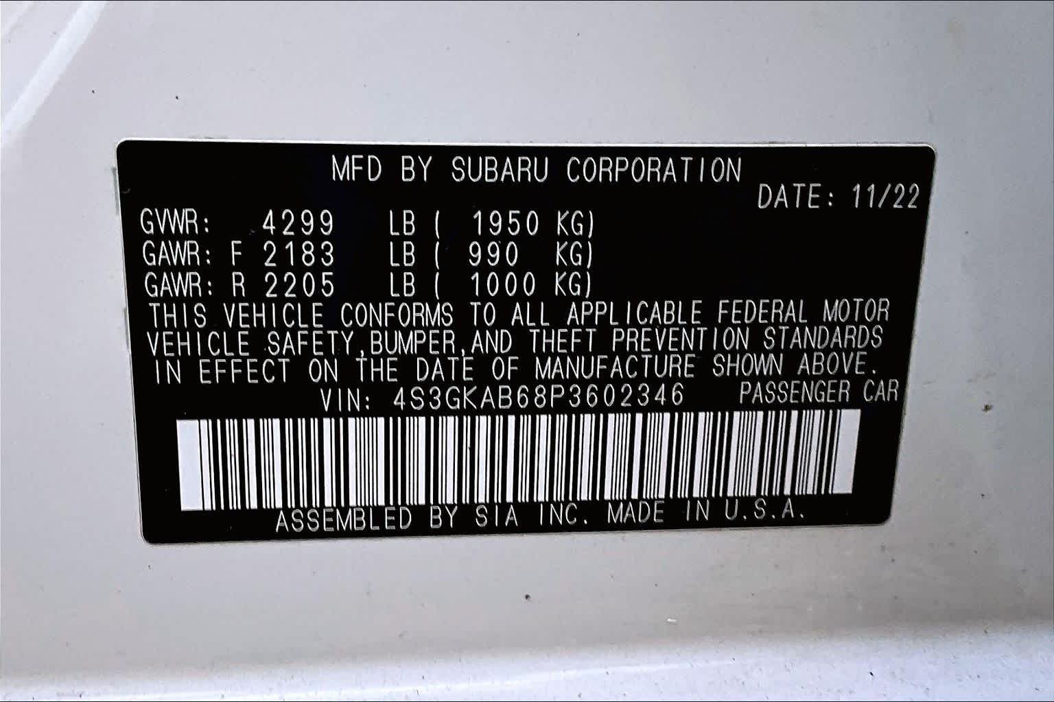 Used 2023 Crystal White Pearl Subaru  image 31