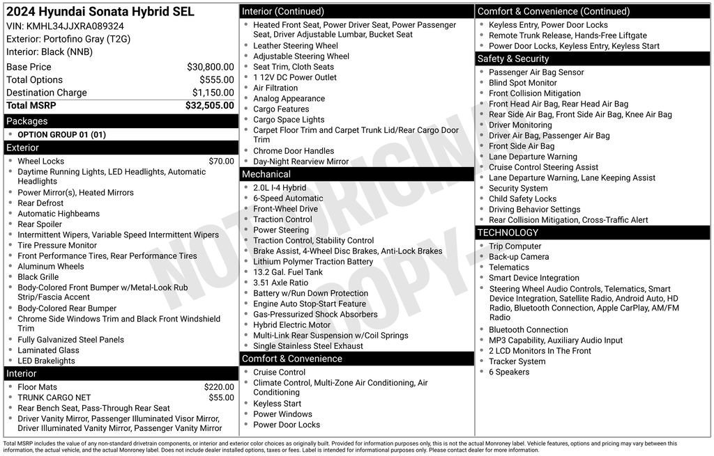 2024 Hyundai Sonata Hybrid SEL - Photo 24