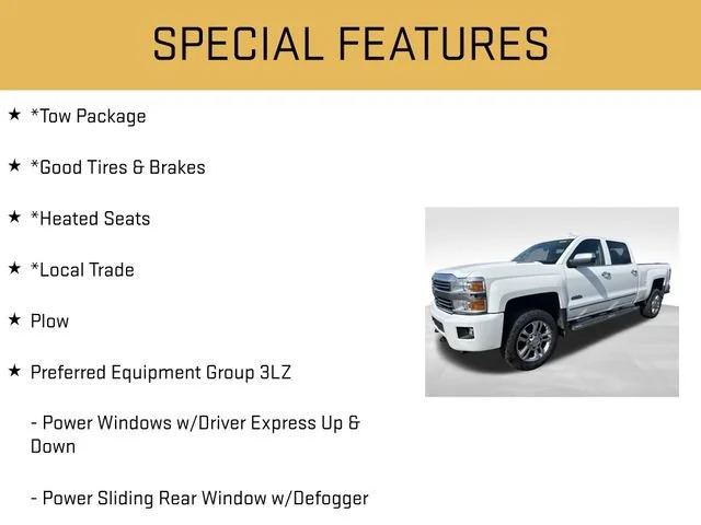 Used 2015 SUMMIT WHITE Chevrolet High Country image 6
