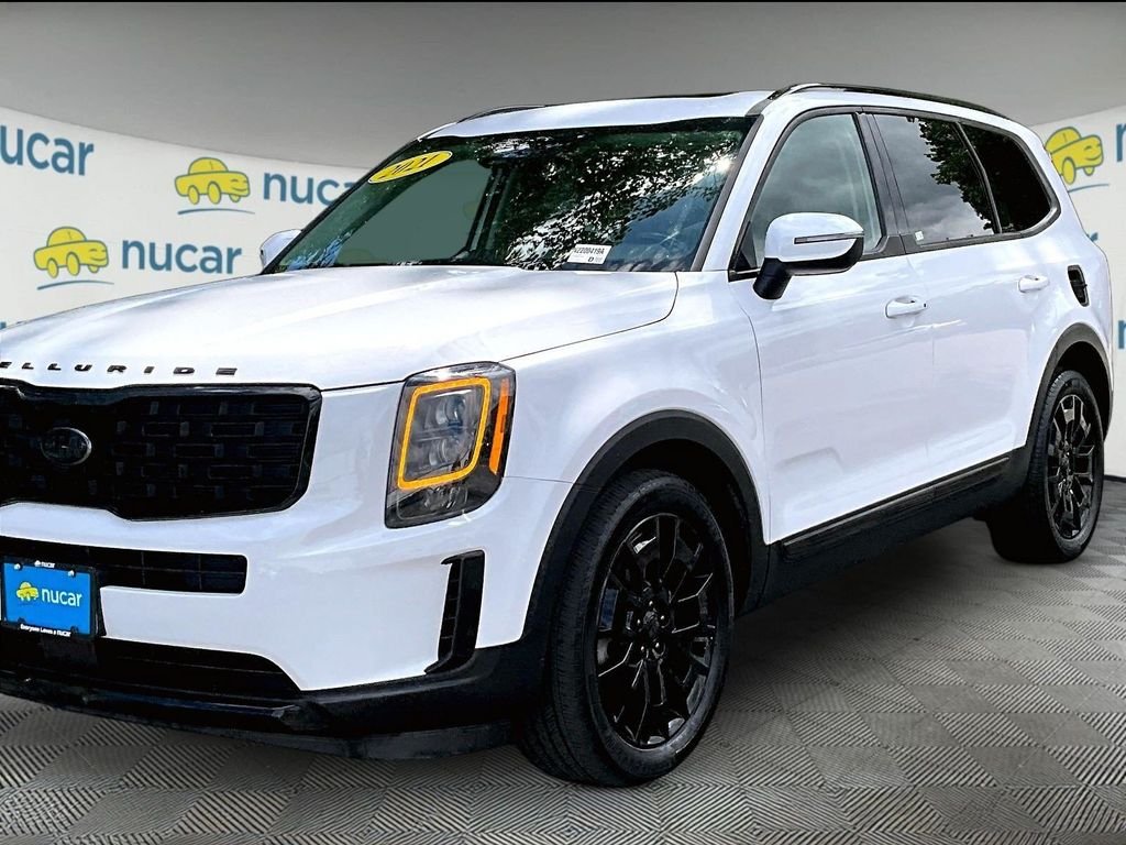 Used 2021 White Kia EX image 3