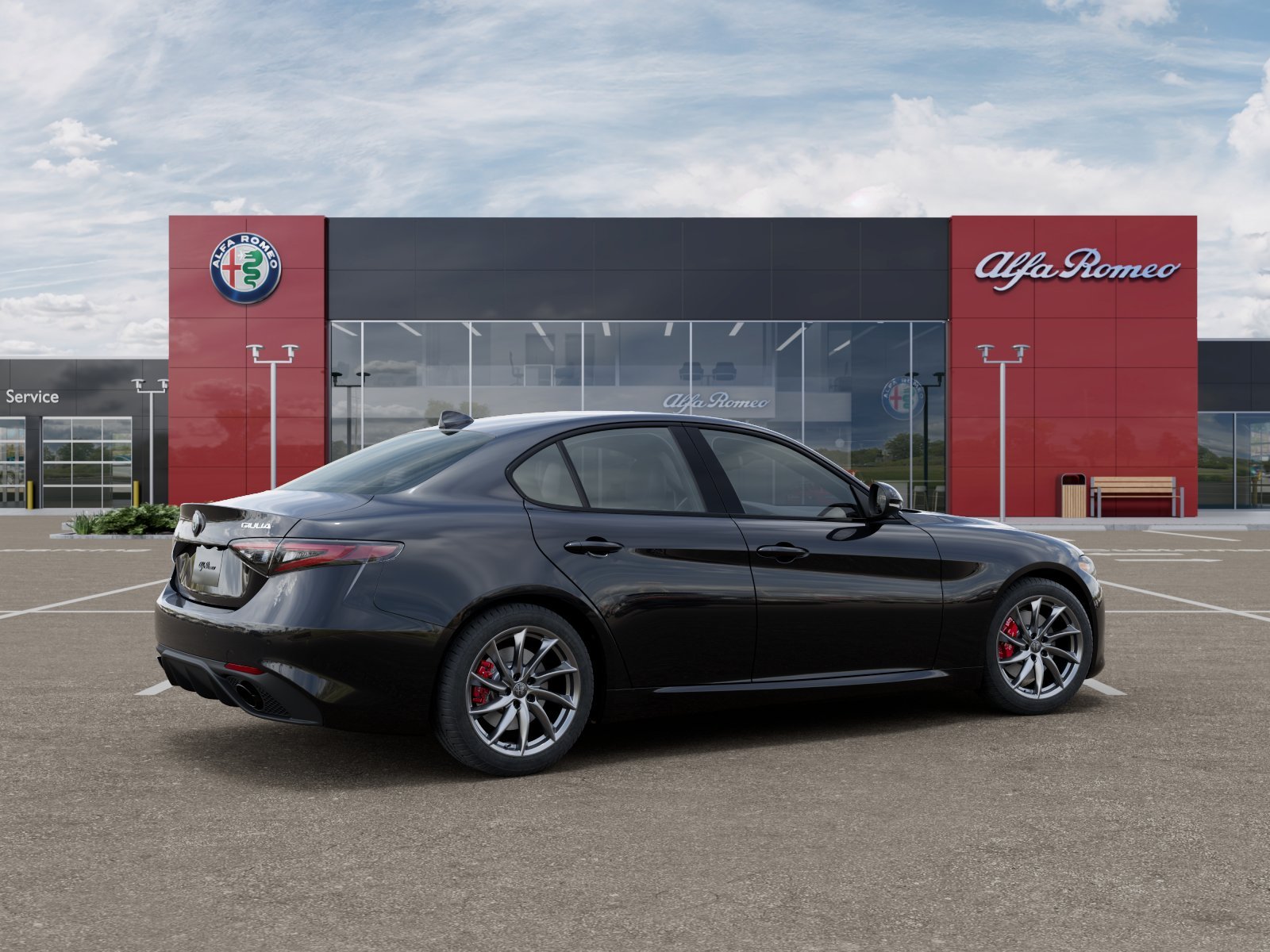 New 2025 Vulcano Black Metallic Exterior Paint Alfa Romeo  image 47