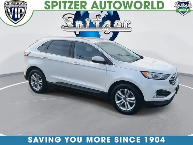 Used 2019 White Platinum Clearcoat Metallic Ford SEL image 2
