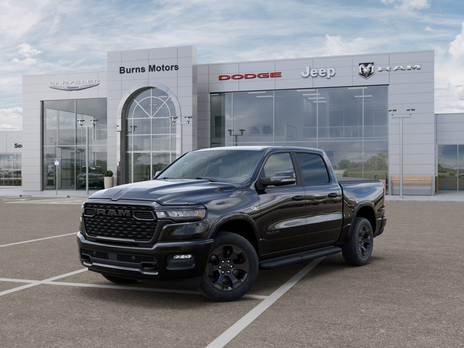 New 2026 Diamond Black Crystal Pearlcoat RAM Lone Star Night Edition image 1