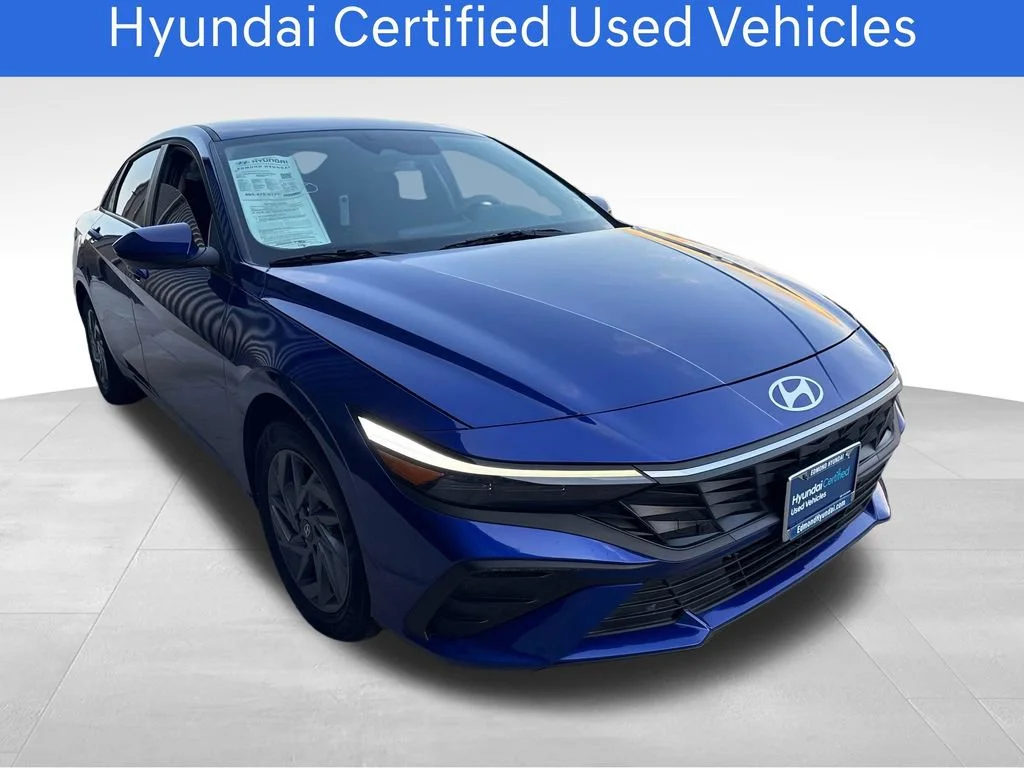 Certified Pre-Owned 2025 Hyundai Elantra Hybrid Blue