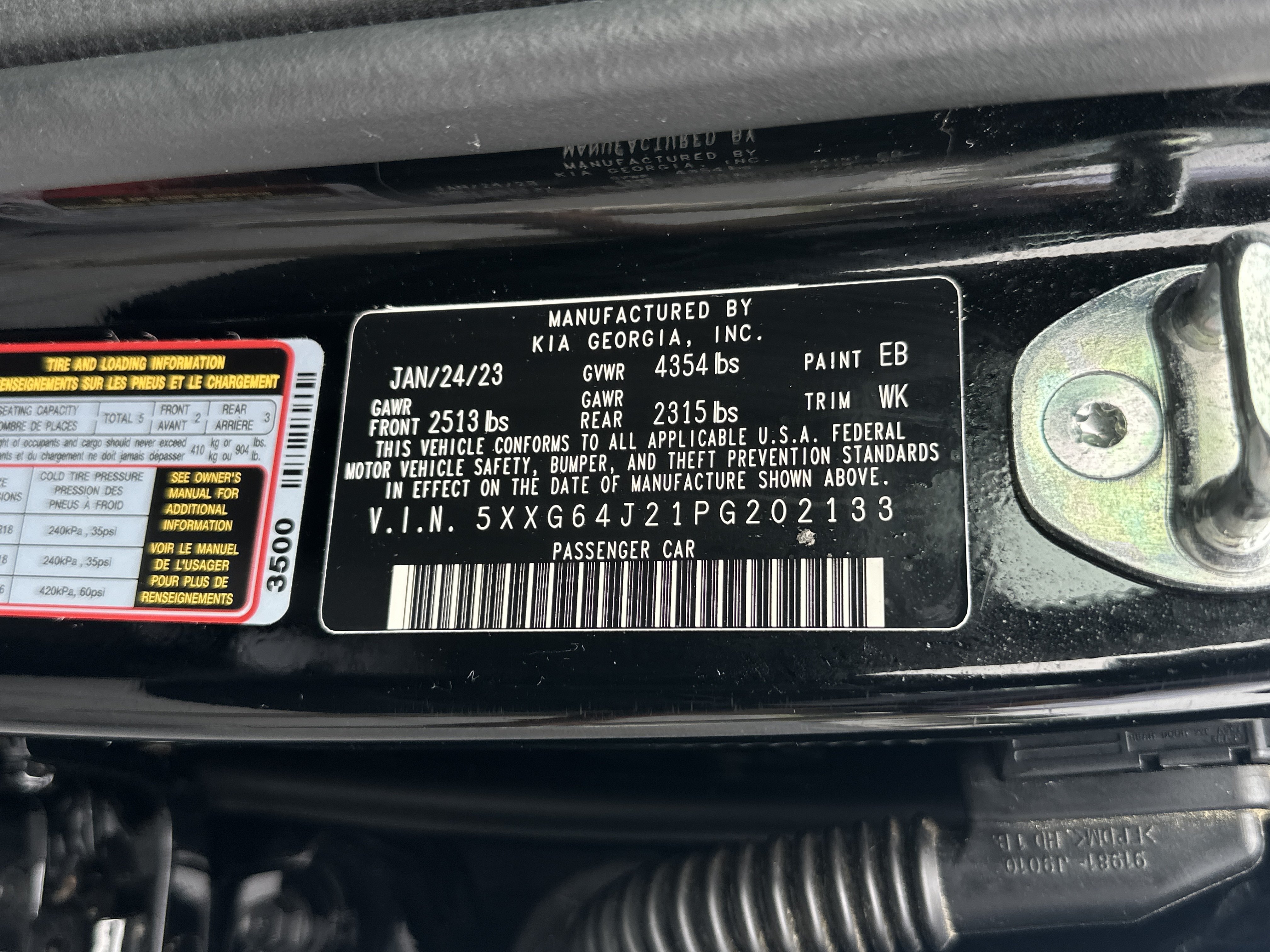 Used 2023 Ebony Black Kia GT-Line image 29
