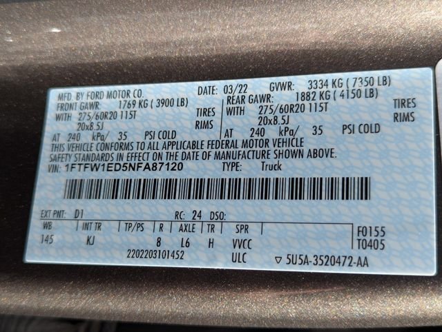 Used 2022 Gray Ford King Ranch image 22
