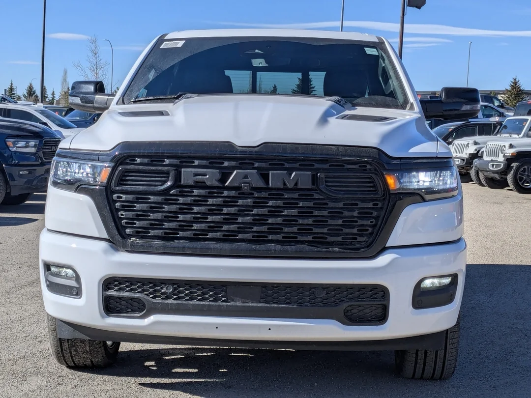 New 2026 White RAM Sport - - Night Edition - Sport Lvl 1 Grp - 5.7L HEMI V8 eTorque - Pano Sunroof & More! image 3
