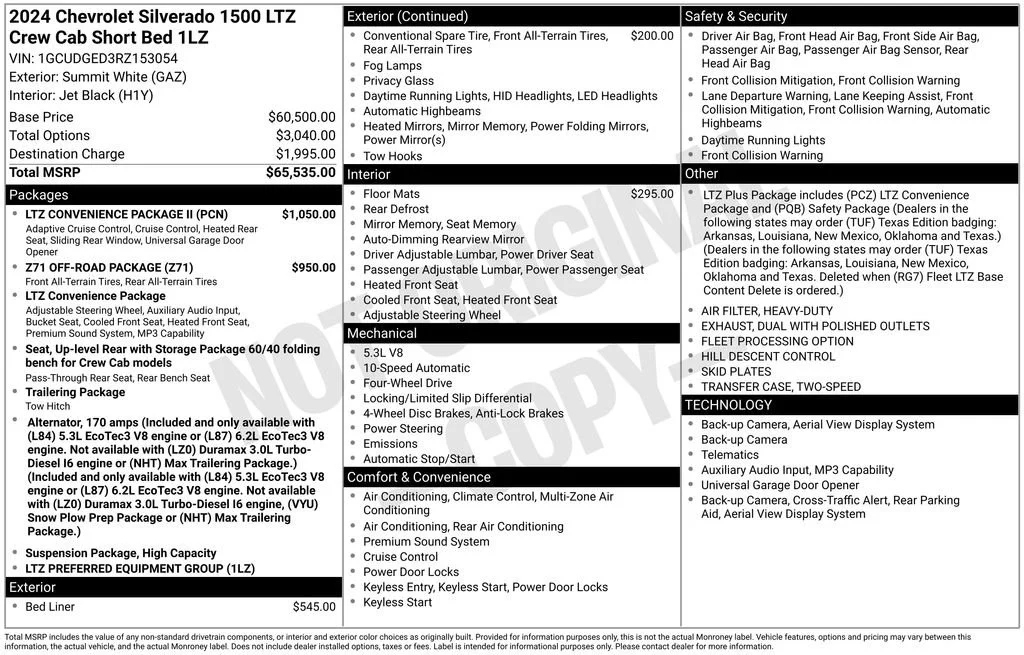 Used 2024 Summit White Chevrolet LTZ image 8
