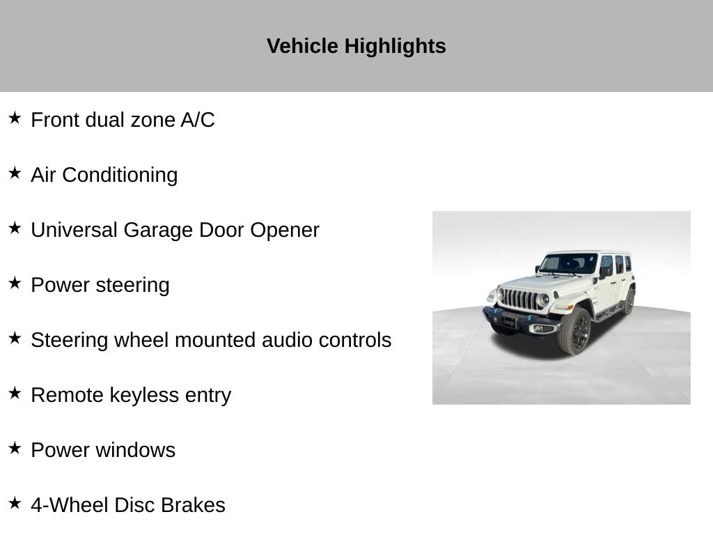 Used 2024 White Jeep Sahara 4xe image 17