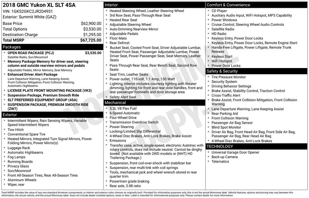 Used 2018 White GMC SLT image 4