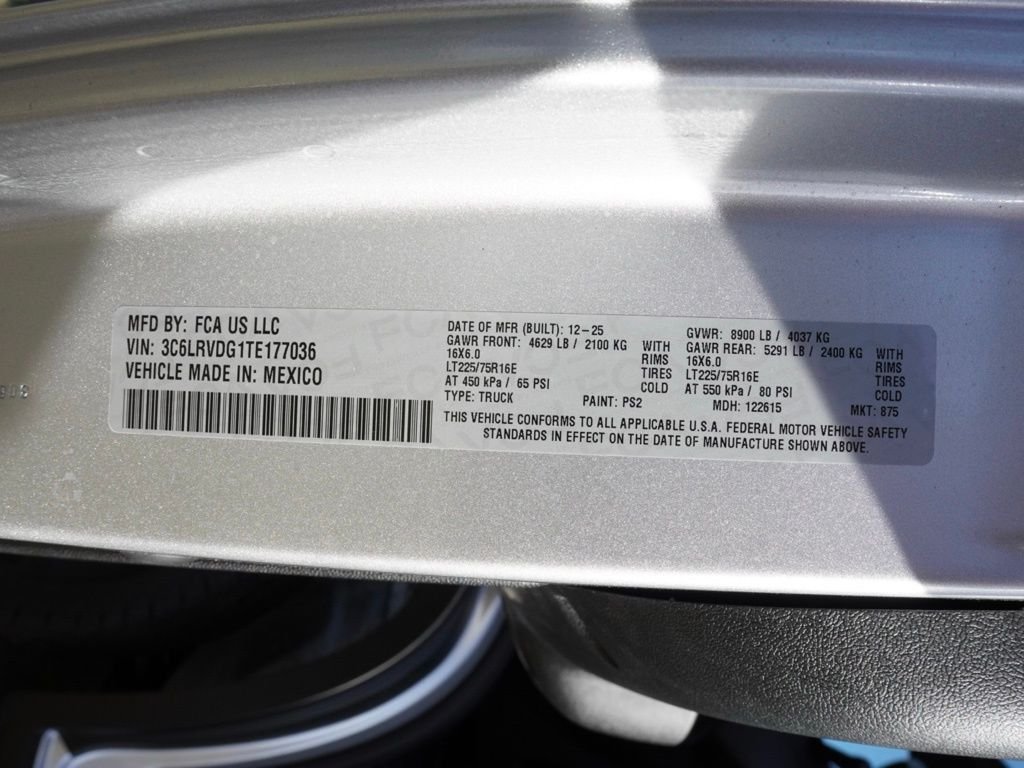 New 2026 Bright Silver Metallic Clear-Coat Exterior Paint RAM High Roof image 28