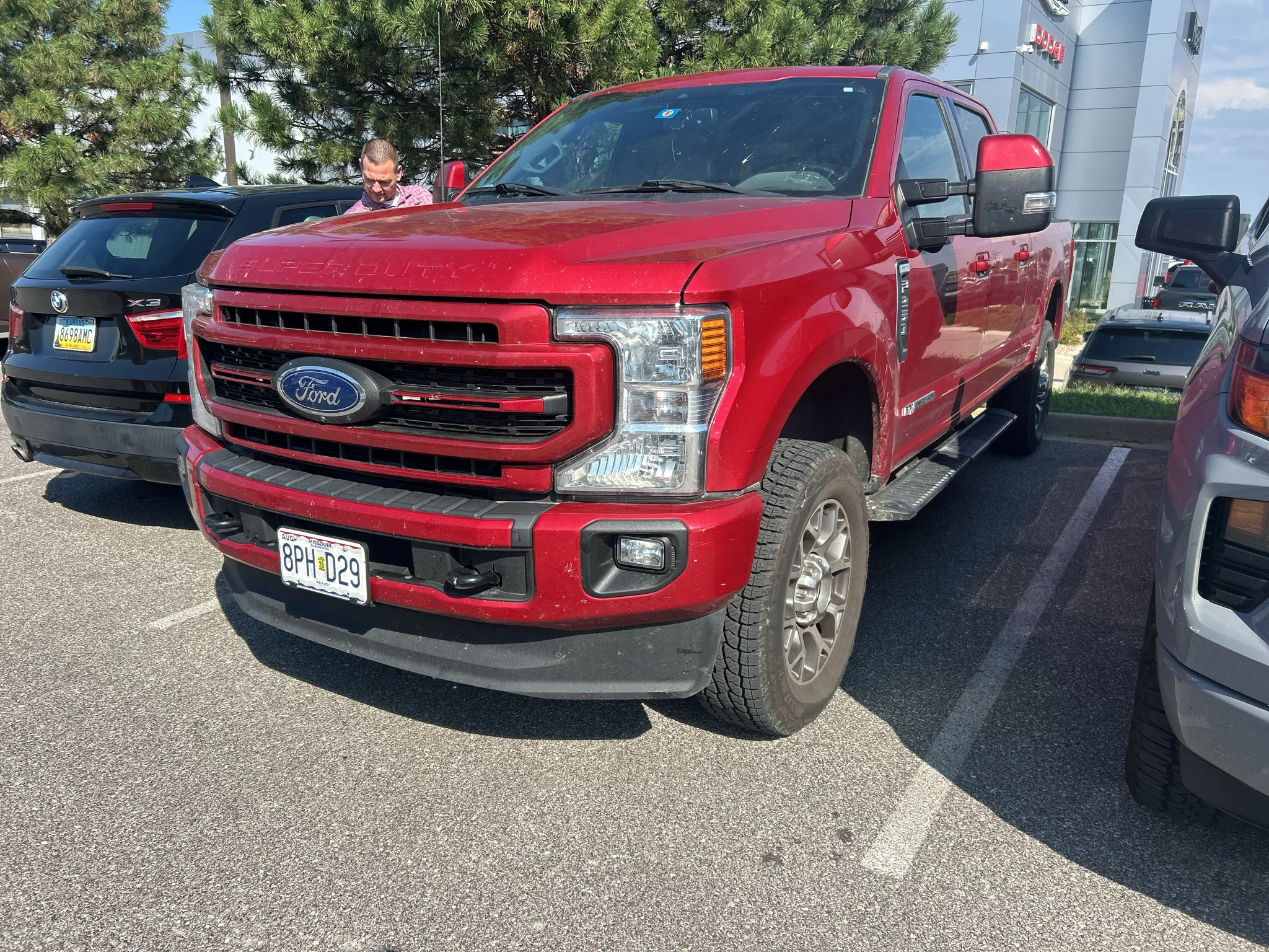 Used 2022 Rapid Red Metallic Tinted Clearcoat Ford LARIAT image 1