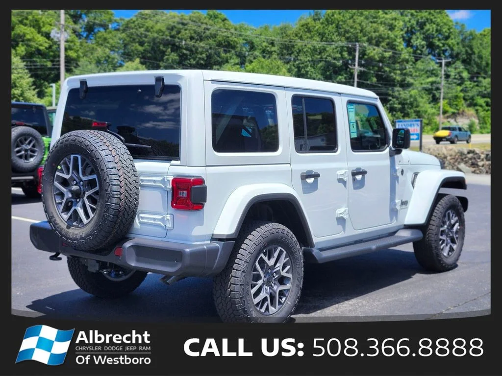 New 2026 Bright White Clear-Coat Exterior Paint Jeep Sahara image 5