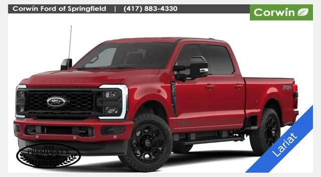 New 2026 Ruby Red Metallic Tinted Clearcoat Ford F-350® Lariat® image 1