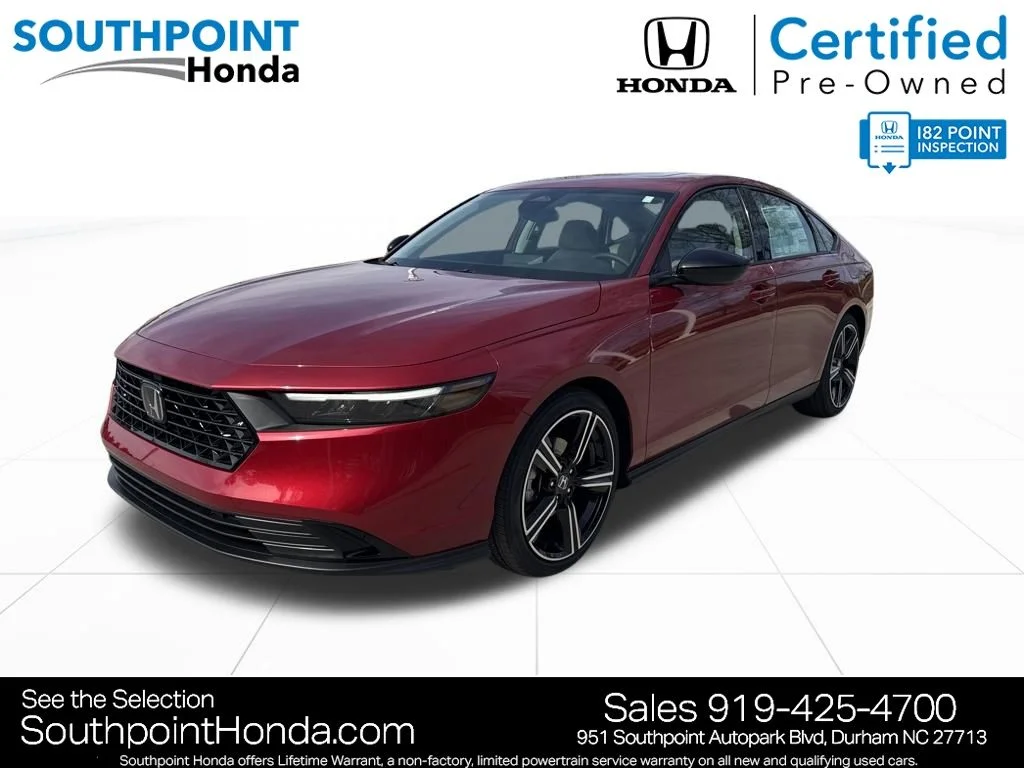 Certified Used 2026 Radiant Red Metallic Honda SE image 3