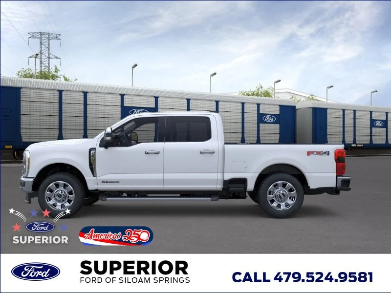 New 2026 Star White Metallic Tri-Coat Ford LARIAT image 3