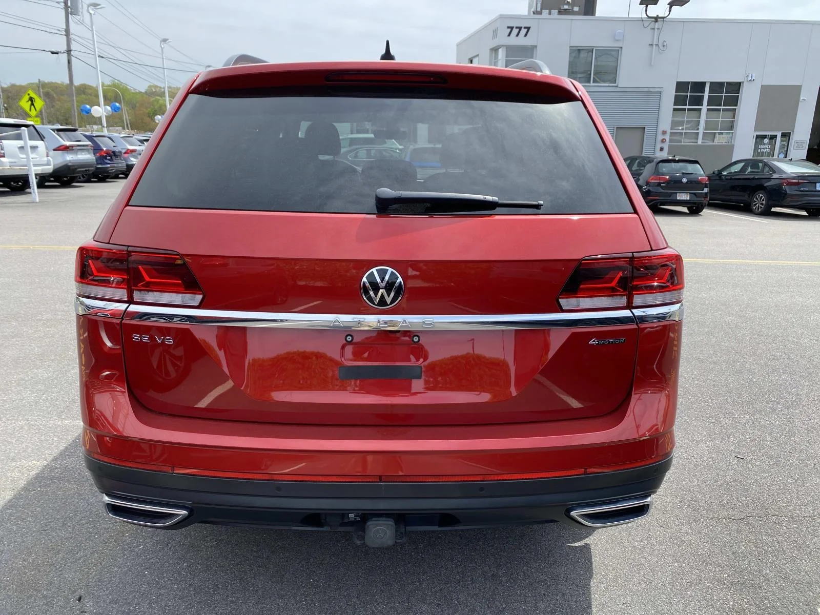 Certified Used 2023 Aurora Red Metallic Volkswagen 3.6L V6 SE w/Technology 4MOTION image 4