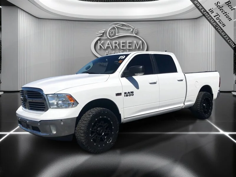 Used 2019 Bright White Clearcoat Ram Big Horn image 1