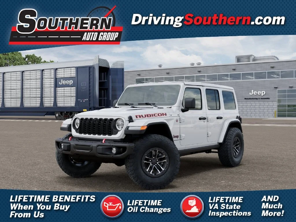 New 2027 Bright White Clear-Coat Paint Jeep Rubicon X image 1