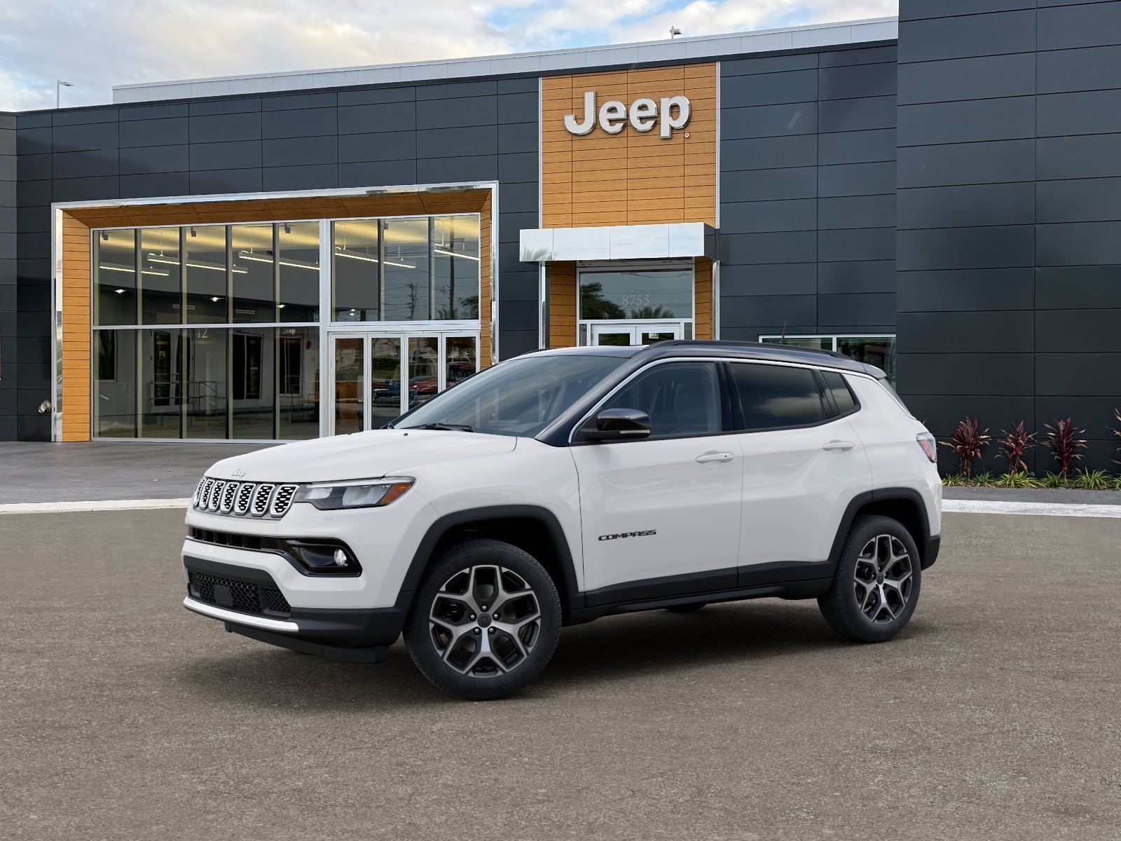 New 2026 Bright White Clear-Coat Exterior Paint Jeep Limited image 2