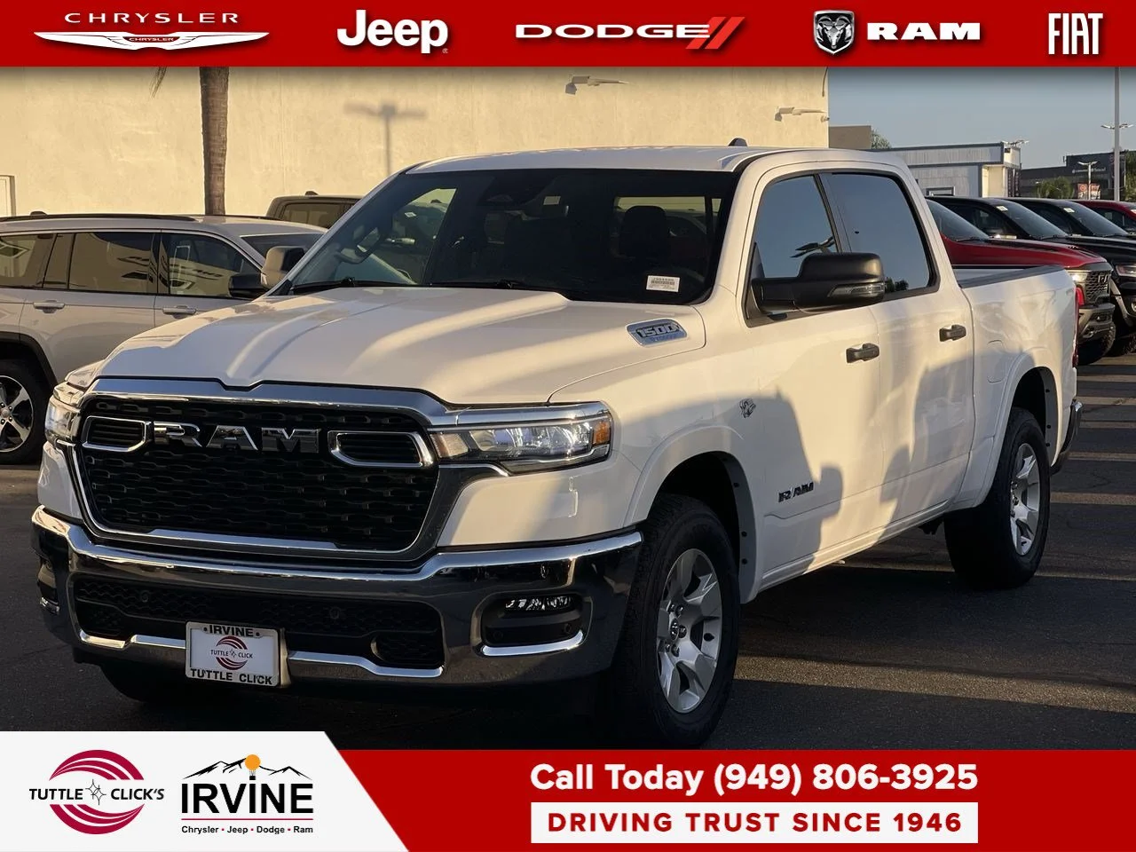 New 2026 Bright White Clear-Coat Exterior Paint RAM Big Horn image 9