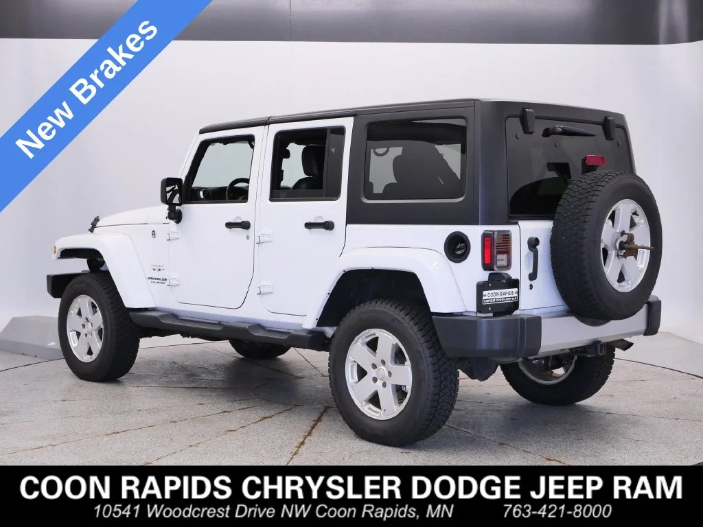 Certified Used 2017 White Jeep Unlimited Sahara image 3