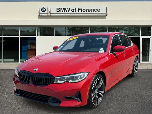 Used 2021 Red BMW 330i image 3